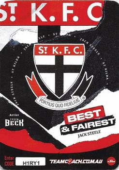 2021 Team Coach AFL - Best & Fairest #BF-15 Jack Steele Back